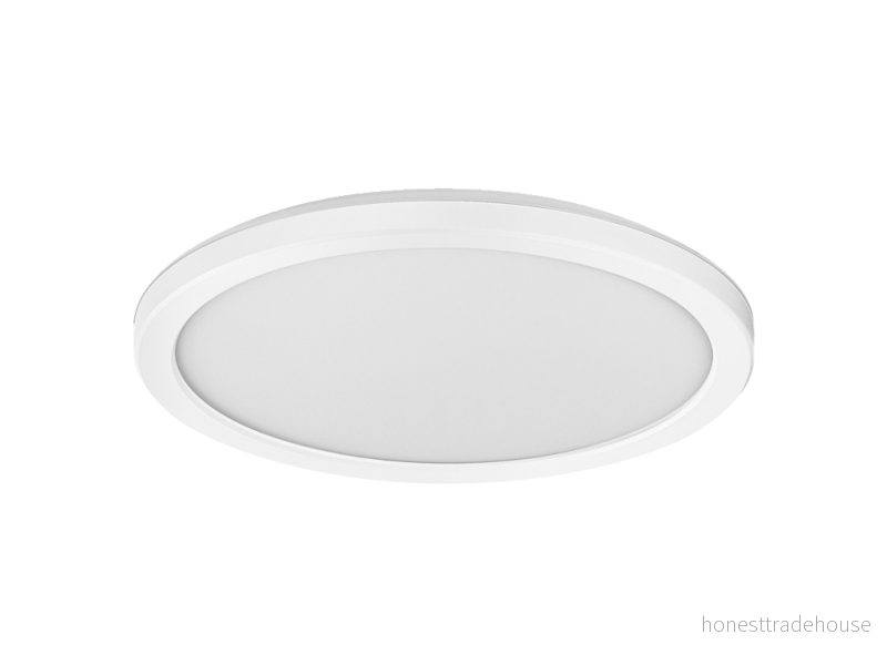 LEDVANCE ORBIS Ultra Slim taklampa 235mm, vit, 15W, 1640lm, homogent, varmvitt ljus (3000K) + bakgrundsbelysning, trestegsdimning via väggbrytare, ultrasmal, IP20 skydd 4058075752825