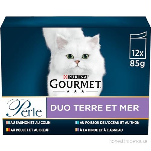 GOURMET Pärla DUO Hav och kött Vuxen katt I sås Set med 6 (12 x 85 g) friskhetspåse 7613034997678
