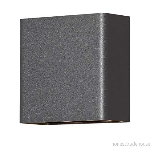 Konstsmide LED utomhusvägglampa Chieri, 4 lampor, antracit 7318307891379