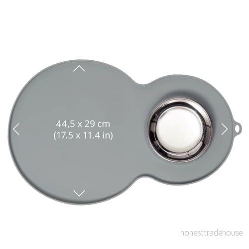 Catit Silikonmatta i jordnötsform Grå 46x29 cm 22517440131