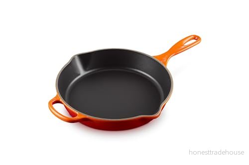 Le Creuset Signature djup stekpanna i emaljerat gjutjärn med hjälphandtag och två hälläppar, för alla typer av hällar ugnar, 26 cm, 2 liter, Volcanic 24147242512