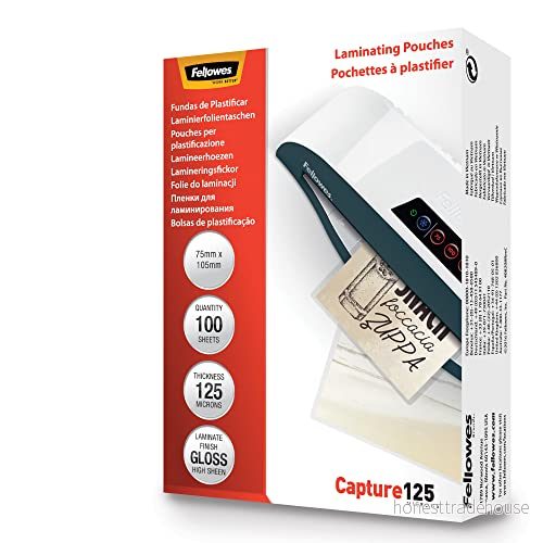 Fellowes Laminating Pouches Capture 125 micron 77511530715