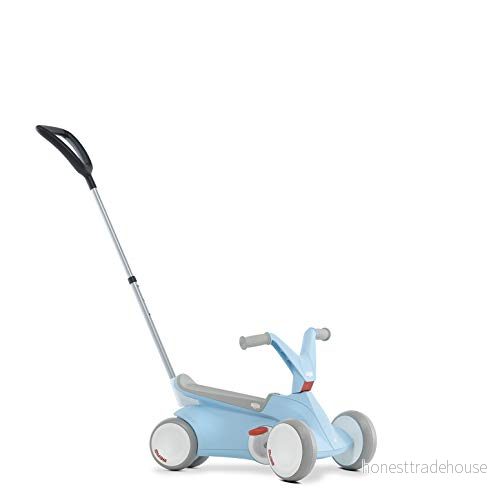 BERG Push Handle XS, För alla GO2 modeller, höj och sänkbara, 120 140 cm, silver/svart 8715839065725