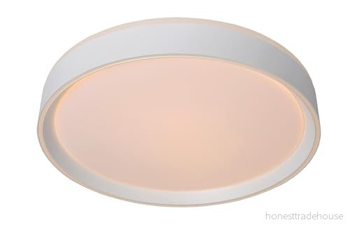 Lucide NURIA taklampa Ø 30 cm LED dimma. 1 x 18 W 2700 K 3 stepdim vit 5411212791764