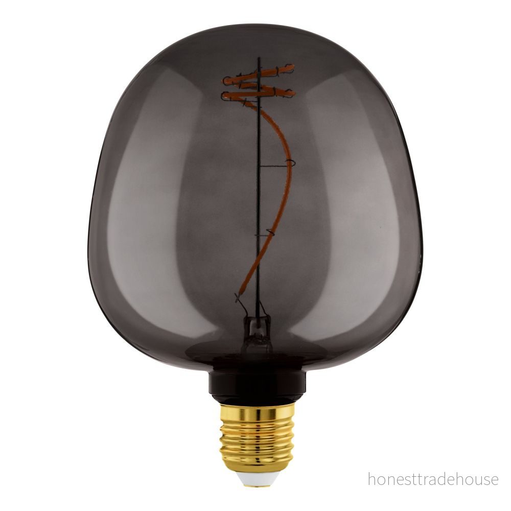 Eglo LED Globe Dimbar E27 Filament Smokey 4W 40lm - 820 Extra Varm Vit Ersättare 15W lampor 2000K G125 Ra 80-89 9008606267200