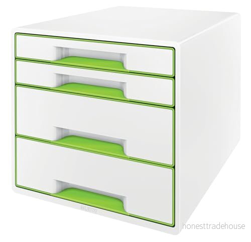 Leitz Bordskub WOW Cube 4 lådigt Grön 4002432123575