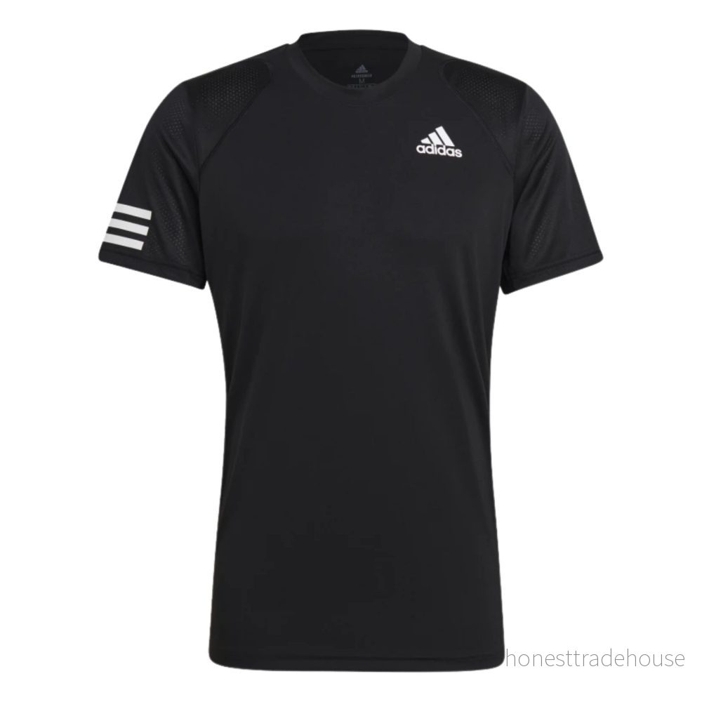 Adidas Club 3 Stripes T Shirt Svart 4064044040824