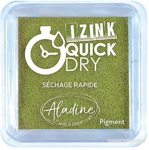 Aladine Izink Quick Dry bläck, olivgrön, 5 x cm 3660016195434