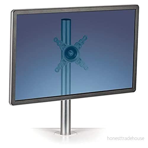 Fellowes Lotus enkel monitorarm justerbar dubbelskärmsmontering VESA kompatibel max bildskärm storlek 27 tum maxvikt 8 kg silver 43859723799