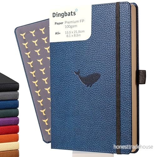 Dingbats* Wildlife A5 Blue Whale Notebook Plain 5285003130069