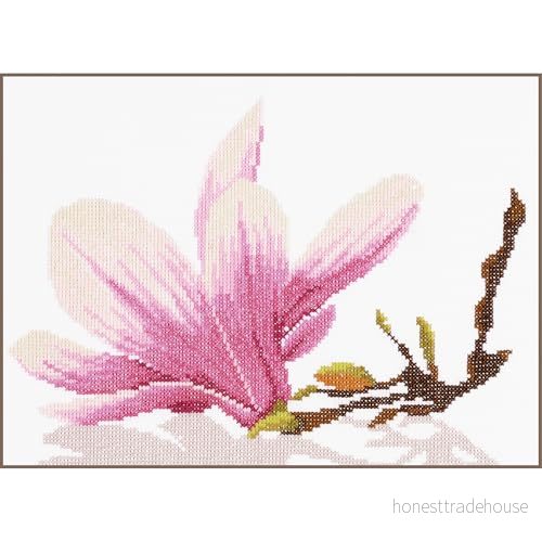 Lanarte siffertemönstrad förpackning med magnolis, bomull, flerfärgad, 30 x 20 0,3 cm 8712396224879