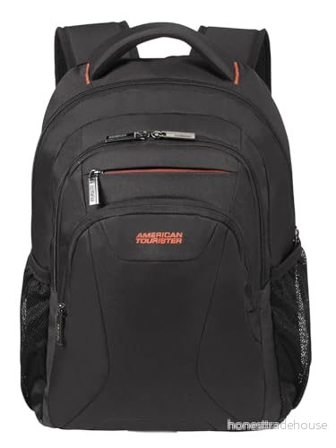 American Tourister på jobbet 13,3 14,1 tum bärbar dator ryggsäck, 46 cm, 20,5 l, svart/orange (svart/orange) 5414847994272