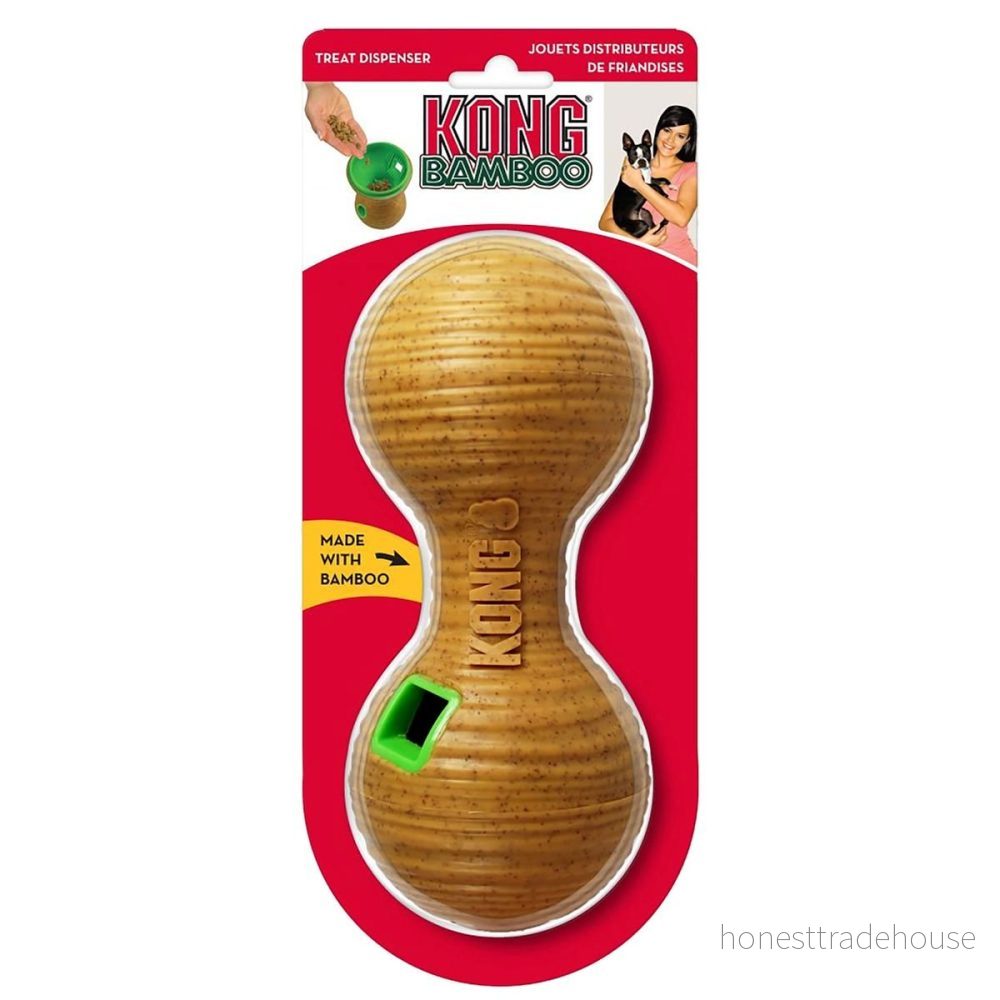 KONG Dog Toy Bamboo Feeder Dumbbell M 35585475257