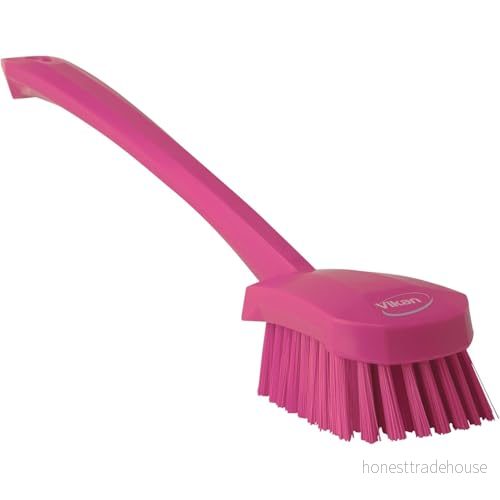 Afwasborstel möttes långa stålplastvezels, hård 415 x 71 75 mm 5705020418617
