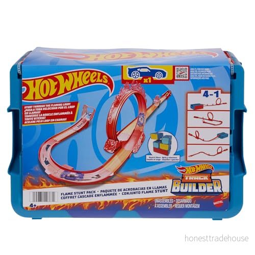 Hot Wheels Track Builder Fire Stunt Pack Bilbana 194735123872