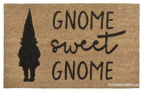 Hanse Home kokos dörrmatta jul för inomhus och utomhusbruk smutssamlande matta, natur, kokosmatta, utomhus, tomte, väderbeständig halkfri hall, terrass, entré 45 x 75 cm 4262377776216
