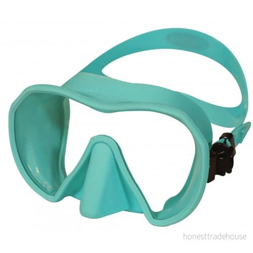 BEUCHAT Maxlux S dykmask snorklingsmask apné undervattensjakt, isblå, en storlek 3278551512847