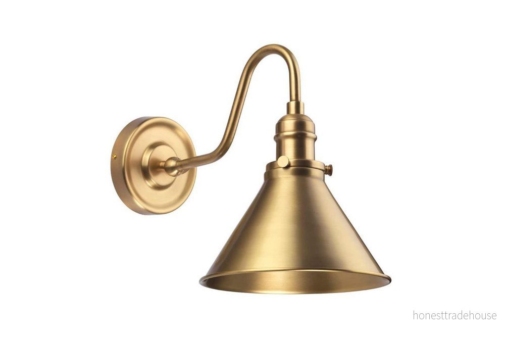 Elstead Vägglampa Provence, mässing antik 5024005390602