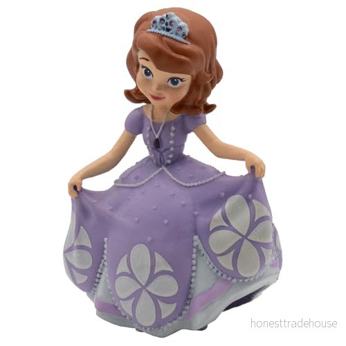 Bullyland 12930 Leksaksfigur prinsessa Sofia från Walt Disney den första, ca 6,6 cm, detaljrik, perfekt som en liten gåva för barn 3 år 4007176129302