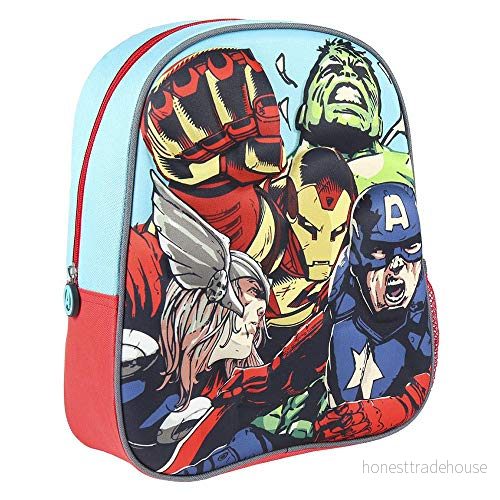 CERDÁ LIFE'S LITTLE MOMENTS 3D Avengers Kids Backpack i olika färger officiell licens från Marvel Studios®, flerfärgad, enhetsstorlek, färgglad, Einheitsgröße, 8427934397372