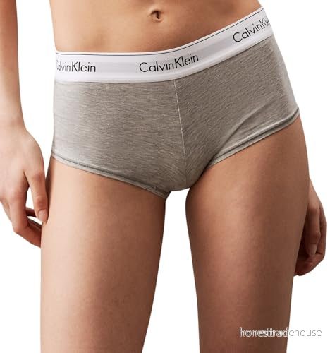 Calvin Klein Underwear Boyshort ICON – Cotton Modal Underkläder – Storlek: S – Grå melerad 8718571607888