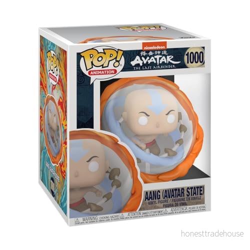 Funko 56022 POP! Super Avatar Aang All Elements Bobblehead, Flerfärgad, En Storlek 889698560221