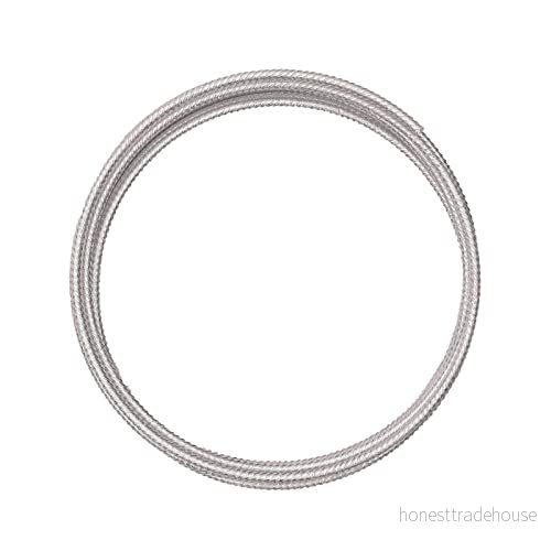 Vaessen kreativ präglad rund aluminiumtråd, silver, en storlek 8716052192311
