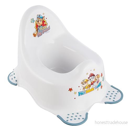 keeeper PAW Patrol potta, för barn mellan 18 månader och 3 år, Halksäker, Adam, vit 4052396092882
