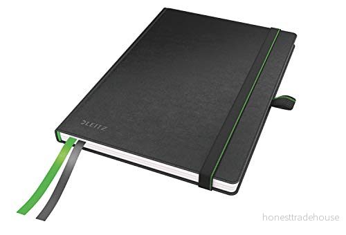 Anteckningsbok Leitz A5 linjerat svart 4002432100958