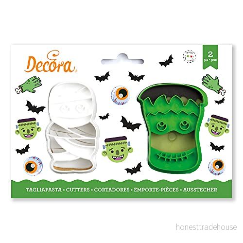 Decora 0255092 Set 2 styck Pastarskärare Monsters 4/6 X h 2,2 cm 8024622070342