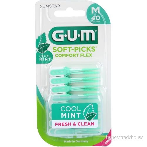 GUM Soft Picks Comfort Flex Medium Mint 40 st 7630019903622