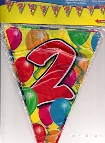 Folat 2 års kransballonger 10 meter 8714572045322