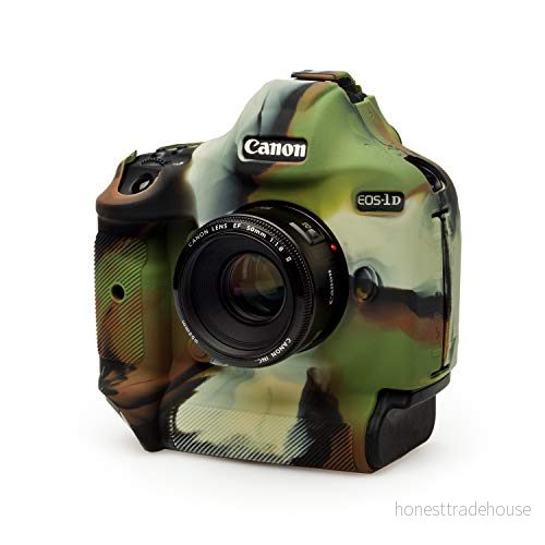 easycover Silikonfodral kompatibelt med Canon EOS 1Dx MkIII MKII MkI DSLR. Kamouflage 8717729524848