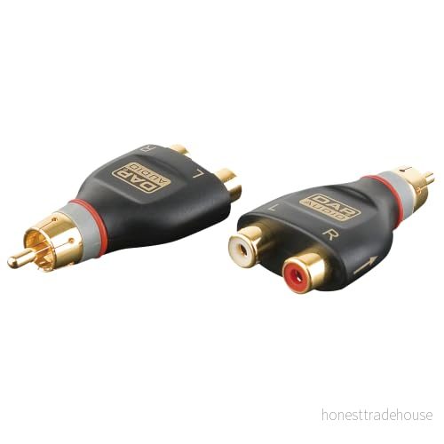 2 x RCA hona/1 M adapter r resistor = 10 Kohm 8717748101044