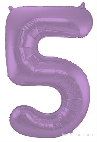 Folat Folieballong Siffror 5 Lila Metallic Matt 86 cm 8714572659758
