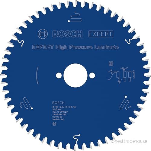 Bosch Sågklinga Expert for High Pressure Laminate 190 x 30 2,6 mm, 56 3165140797016