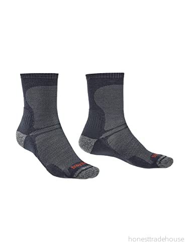 Bridgedale herr vandring ultralätt T2 Merino prestanda original crew strumpor 610306142900