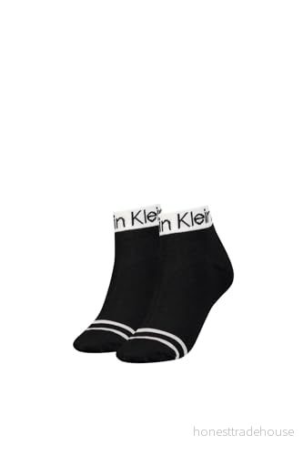 Calvin Klein Underwear ZOEY Anklet 2 PACK Strumpor, Storlek: 37 41, Black 8720245220606