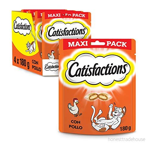 Catisfactions Kattbelöningar, kycklingsmak, maxipack (4 x 180 g) 4008429081965