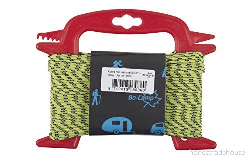 Bo Camp Rullrep + spännare Ø 3 mm 20 meter reflekterande nylon 8712013130880