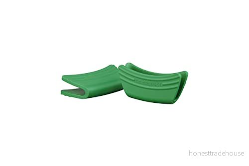 Le Creuset Silicone Handle Grips Bamboo 12 x 6 cm Set of 2 630870298322