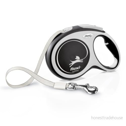 Flexi New Comfort L Tapekoppel 8 m 50 kg Svart 4000498043820