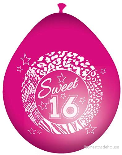 Folat Söta 16 rosa ballonger 8 stycken 8714572611558