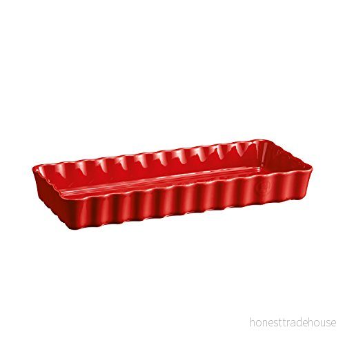 Emile Henry EH116034 kakform, rektangulär, lång, keramik, 36,5 x 15 5 cm, Grand Cru, cm 3289313460344