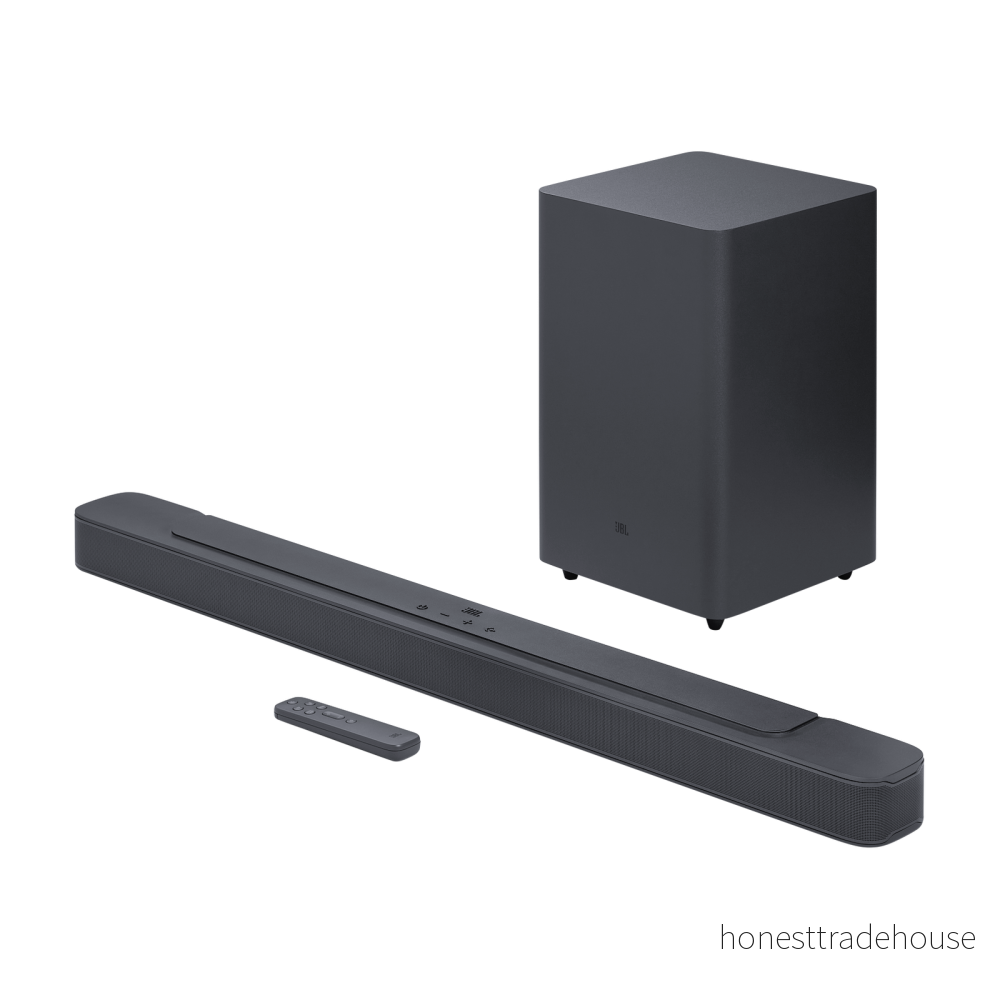 JBL Bar 2.1 Deep Bass MK2 - Kompakt Soundbar med Surroundljud och Trådlös Subwoofer - Svart 6925281926501