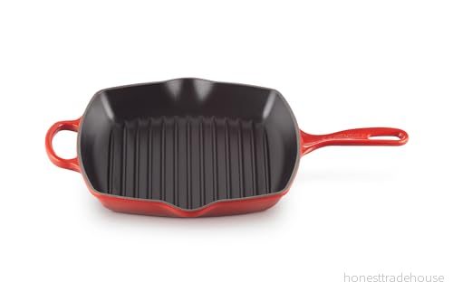 Le Creuset Griddle Pan Signature Cerise 26 x cm enamelled non stick coating 24147232711