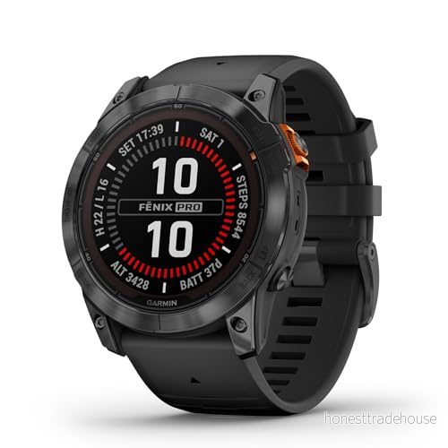 Garmin Fenix 7X Pro Solar Edition - Smartklocka - Slate Gray/Black 753759317836