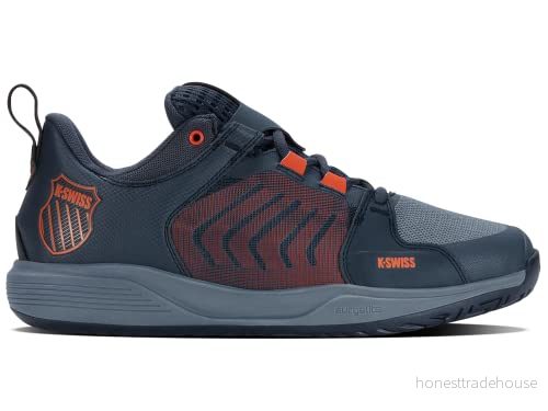 K Swiss Ultrashot Team Tennis Shoe för män, Windward Blue Orion Scarlet Ibis, 42.5 EU 196483285161