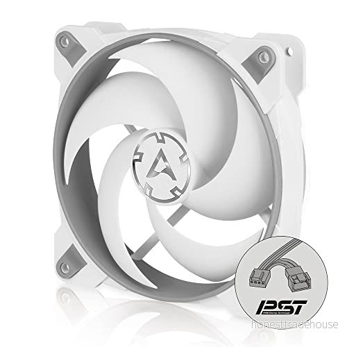 ARCTIC BioniX P120 PC fläkt, 120 mm gamingfläkt, PWM PST delningsfunktion, optimerad för statiskt tryck, kylare, RPM synkron, 200 2100 grå/vit 4895213702195