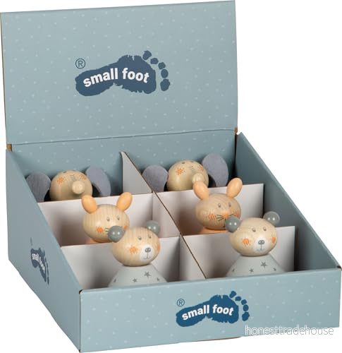 Small Foot Wooden Tumbler Rattle Bear per piece 4020972117694